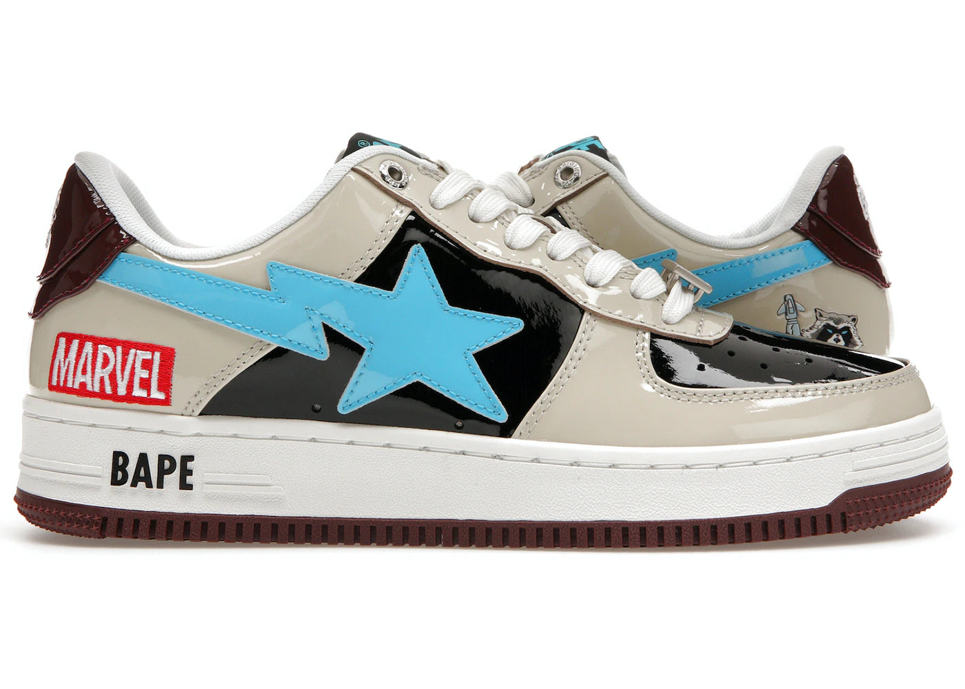 BAPE x MARVEL BAPESTA ROCKET RACCOON - BAPESTA