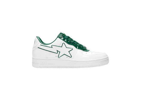 A Bathing Ape Bape Sta Patent Leather White Green