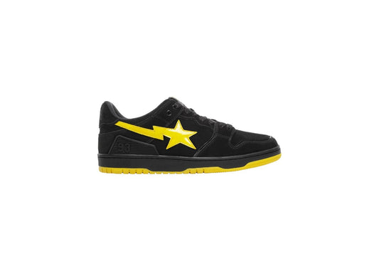 A Bathing Ape Sk8 Sta Black Electric Yellow