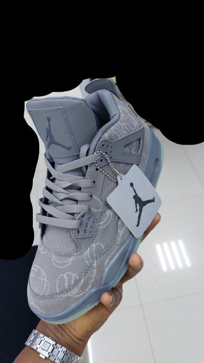 AIR JORDAN 4 RETRO COOL GREY X KAWS