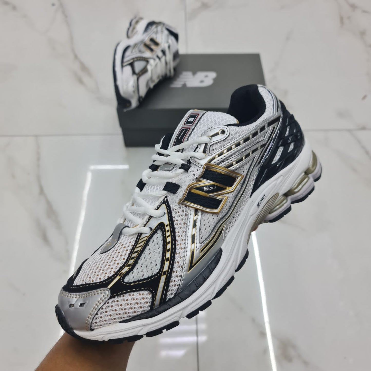 New Balance 1906R White Metallic Gold