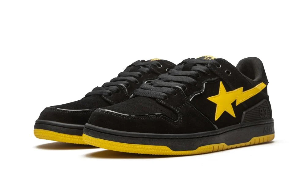 A Bathing Ape Sk8 Sta Black Electric Yellow