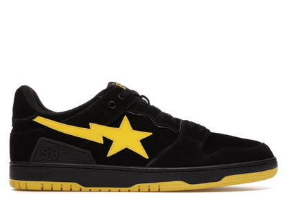 A Bathing Ape Sk8 Sta Black Electric Yellow