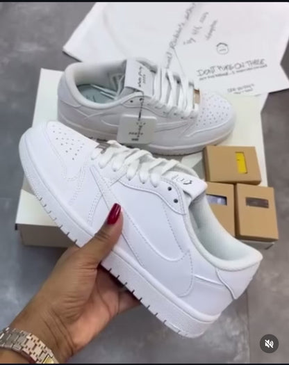 Jordan 1 Low travis Scott White Party